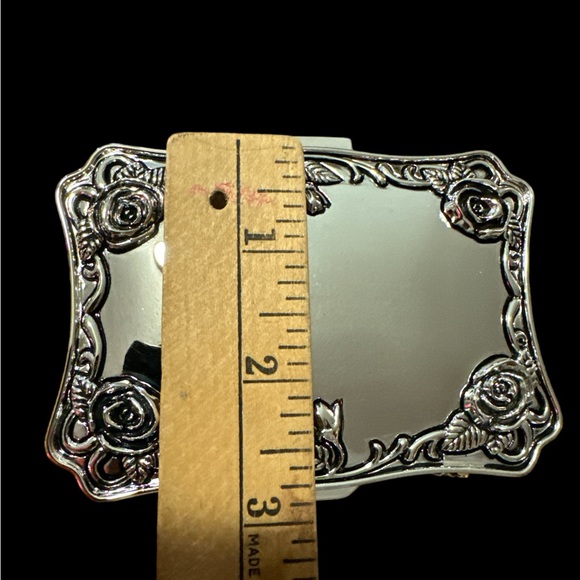 Regent Square Jewelry Trinket Box Rose Buds Velvet Lined Silver Plated Vintage - Picture 9 of 9